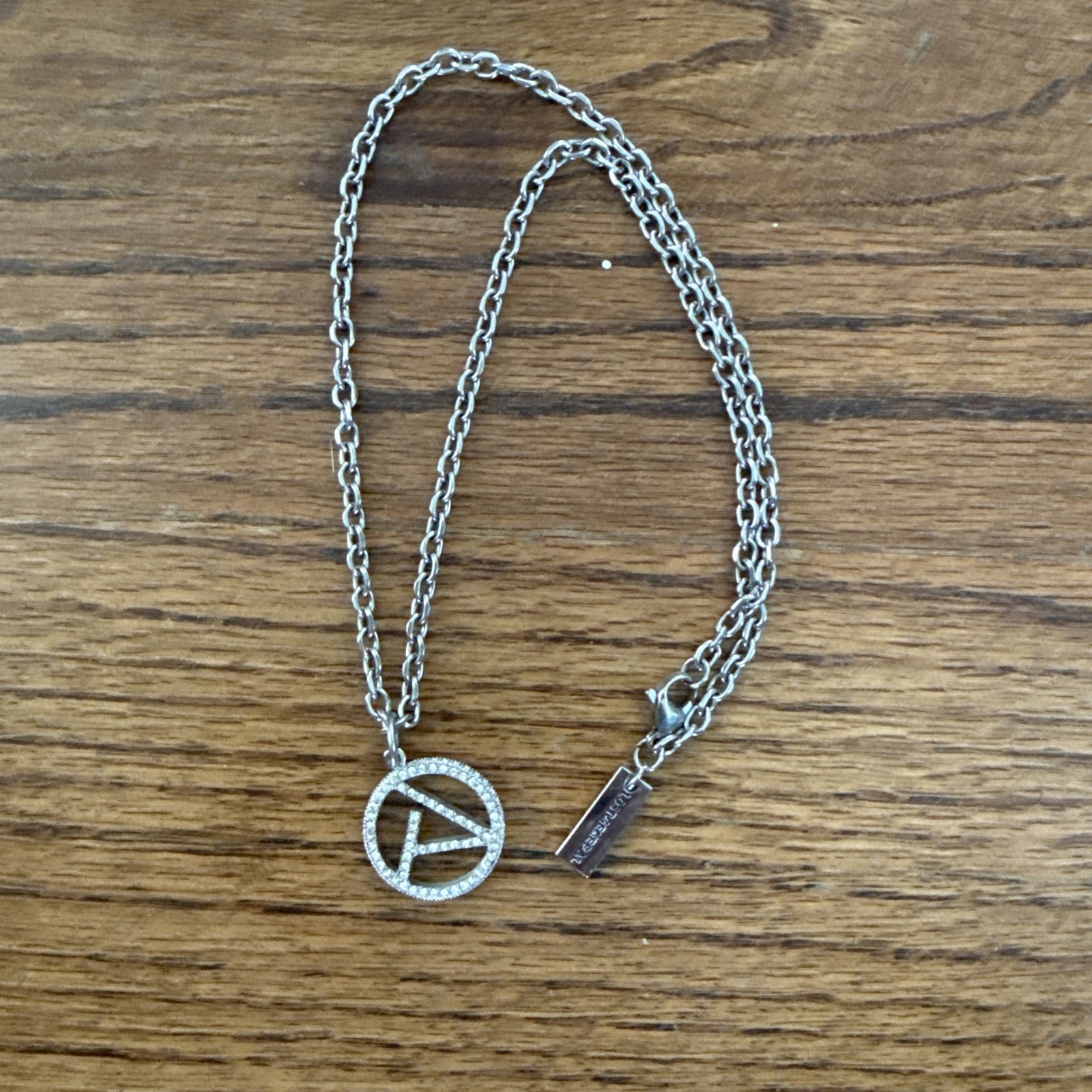 Lost General Anti-War Diamond Necklace Silver