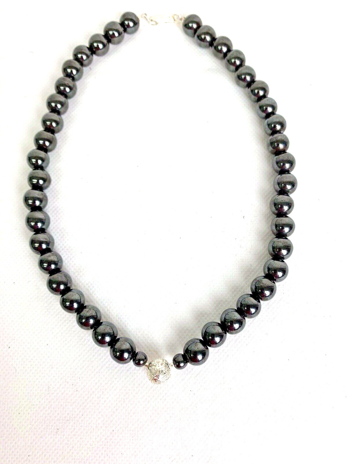 10MM Black Magnetic Hematite Health Care Necklace.Hematite,Jade, Pearl, Pink, FS