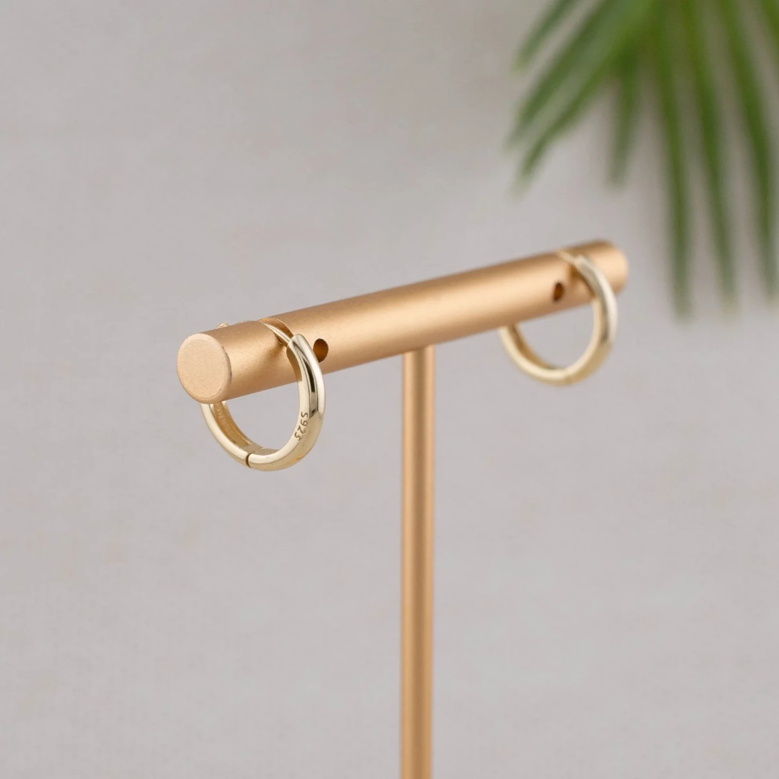 Simple small huggie hoops 14K gold fill over Sterling Silver 925