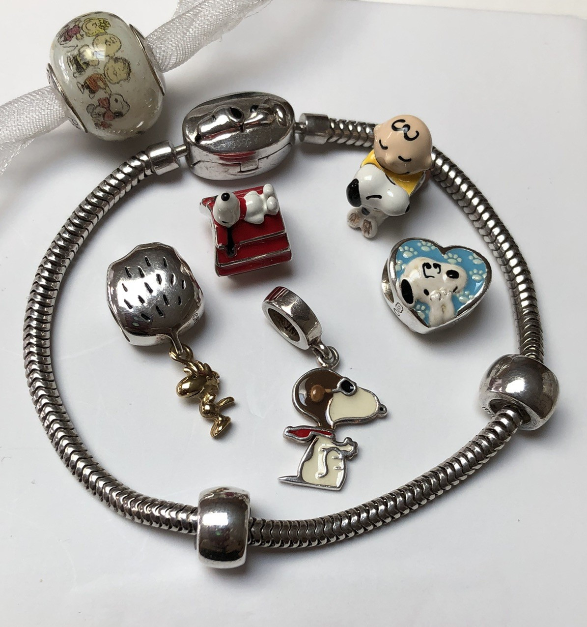 RARE **PERSONA** Sterling Silver Peanuts Snoopy Bracelet or Charms *YOUR CHOICE*