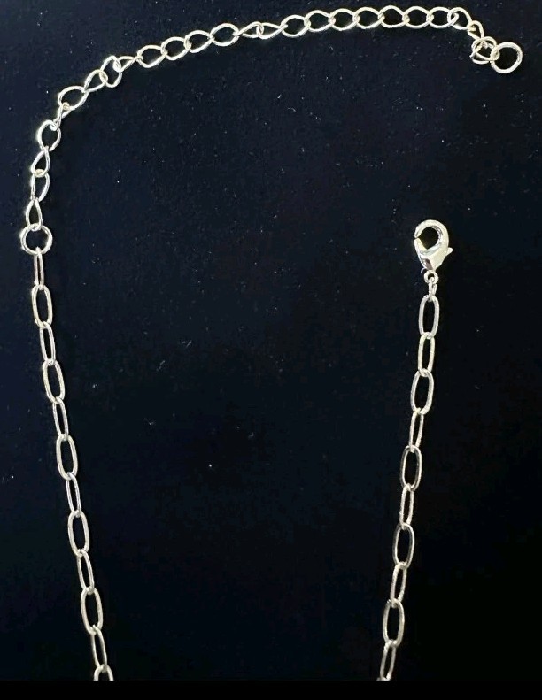Jennifer Miller Yellow Gold Plated Pave Heart Medallion Necklace Paperclip Chain
