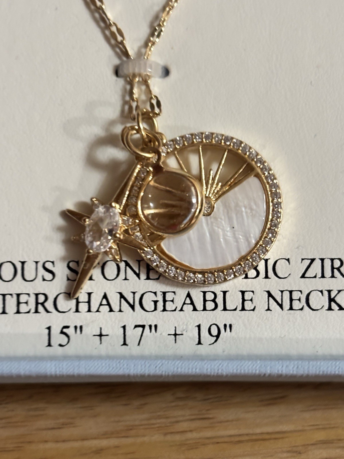 NIB Atterri Interchangeable Semi Precious Stone Necklace