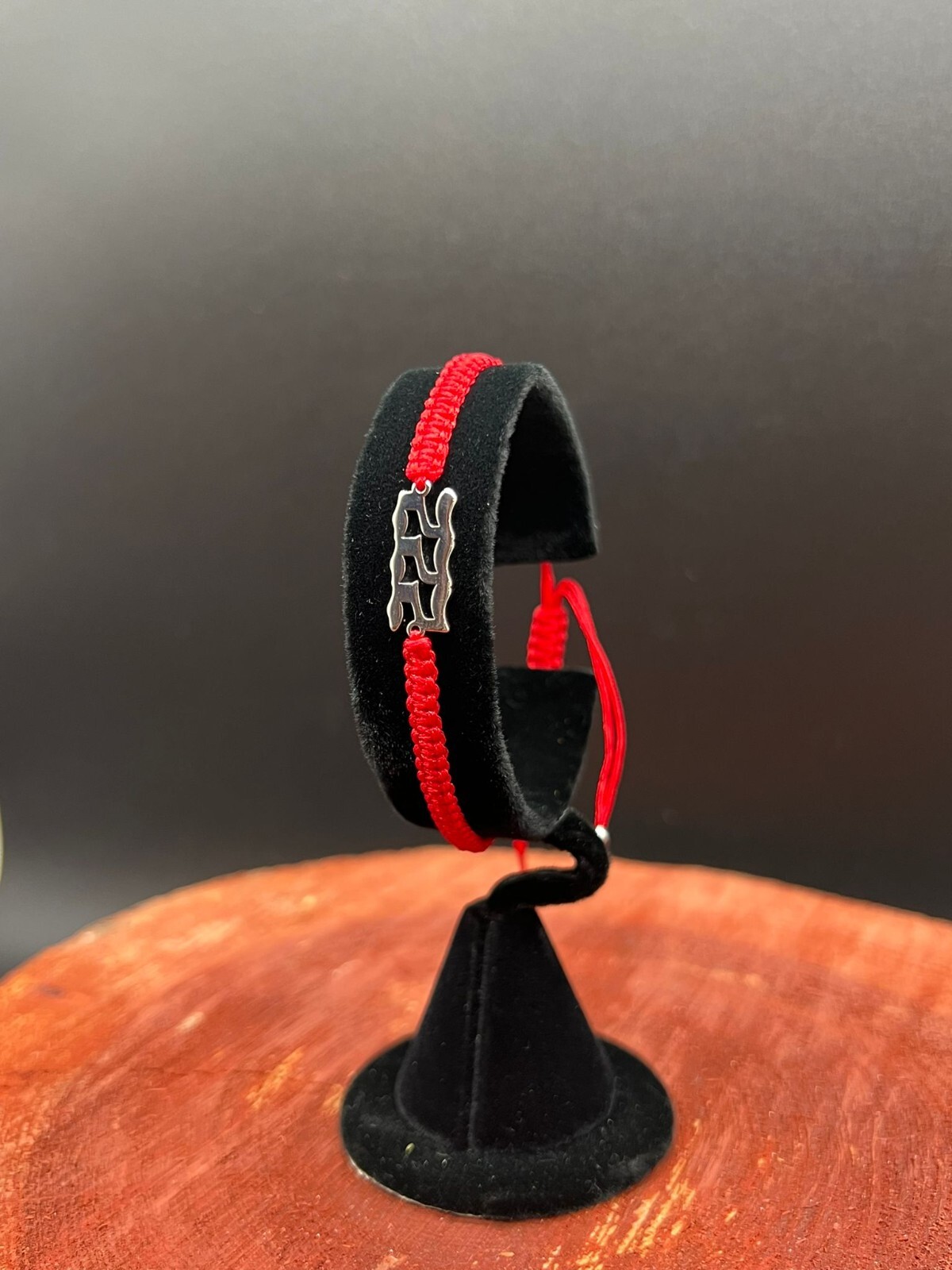 Stainless Steel 222 Angel number red Cord Bracelet