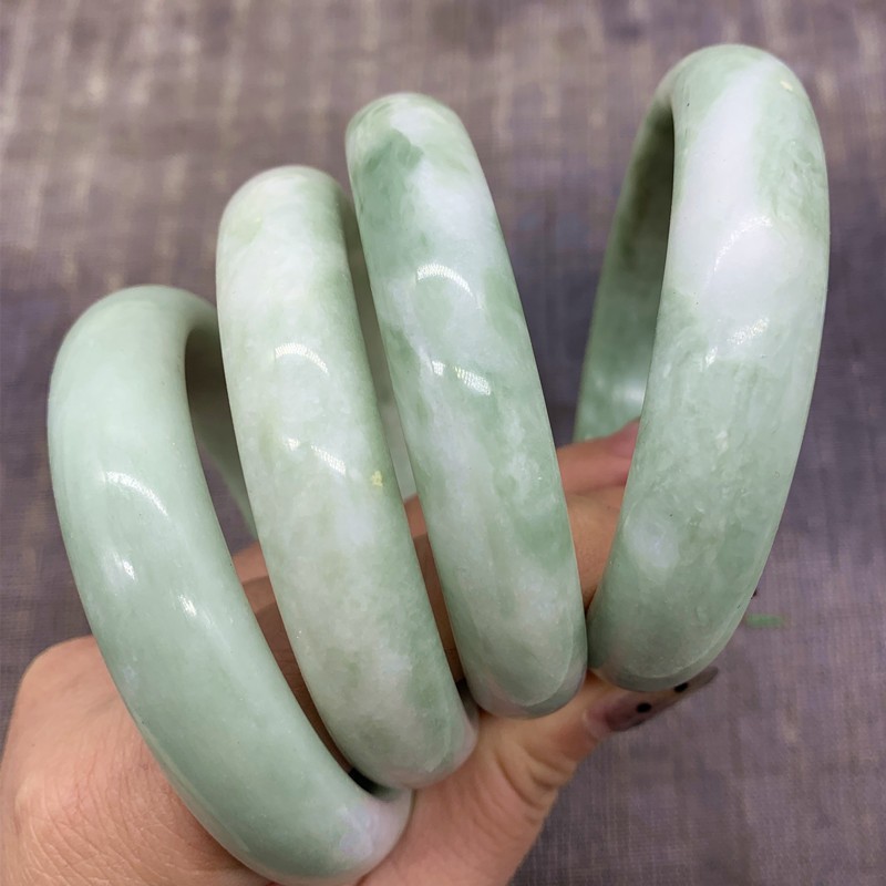 56-62mm Natural Jade Stone Bangle Bangles Bracelet For Women Jewellery Certified