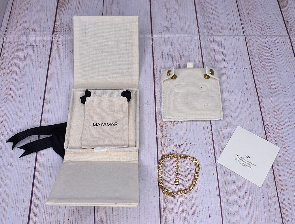 Mayamar Mariner Chain Bracelet 24 Gold Plated 7″ + 1 1/4″ extender NEW NIB