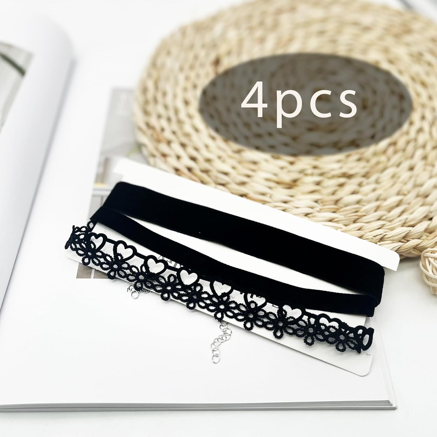 Black Choker Necklace for Women Black Velvet Choker Set Black Choker Necklaces C