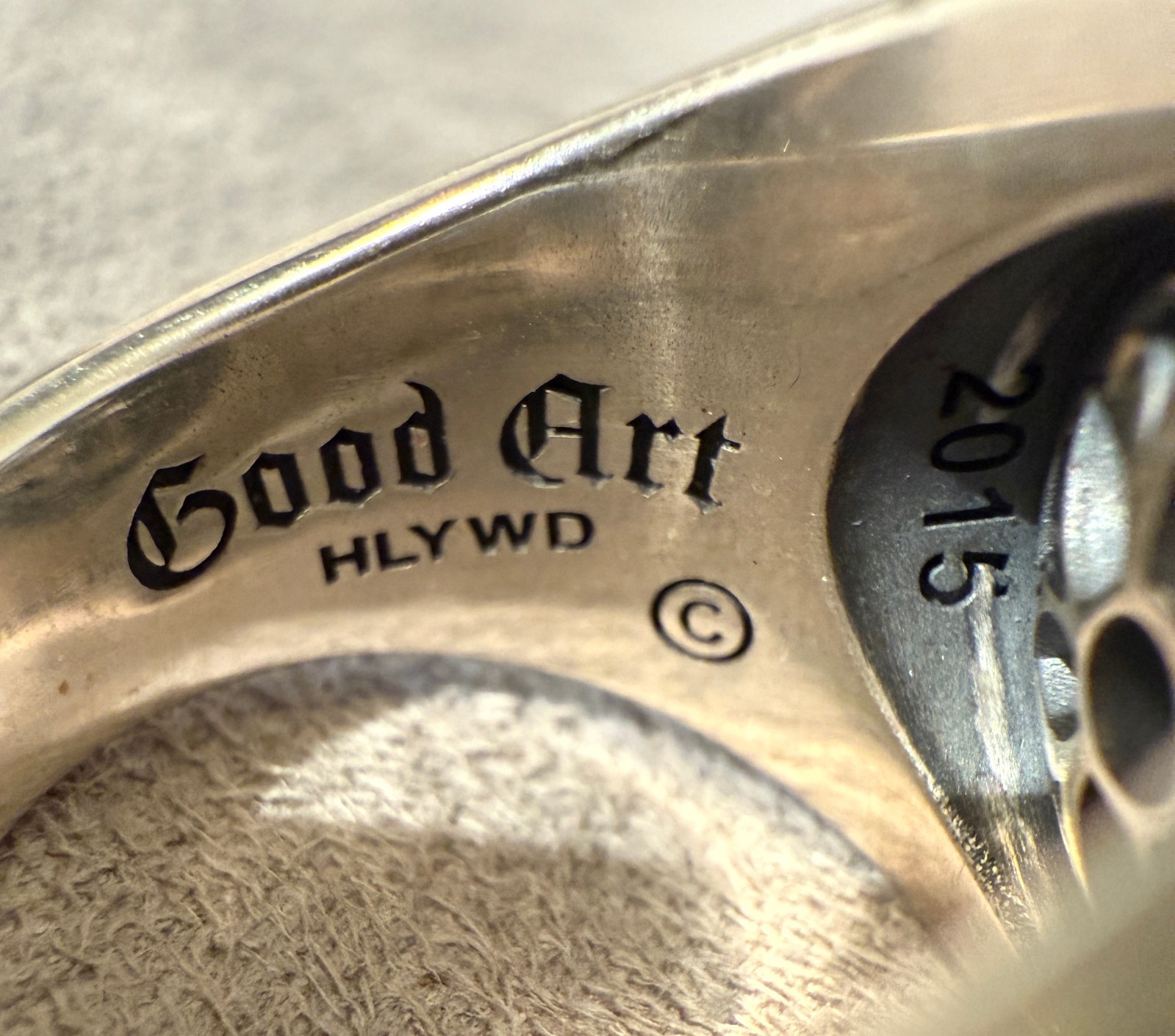 Good Art Hlywd Sterling Silver 925 Club Ring Medium, size 8 MSRP $765