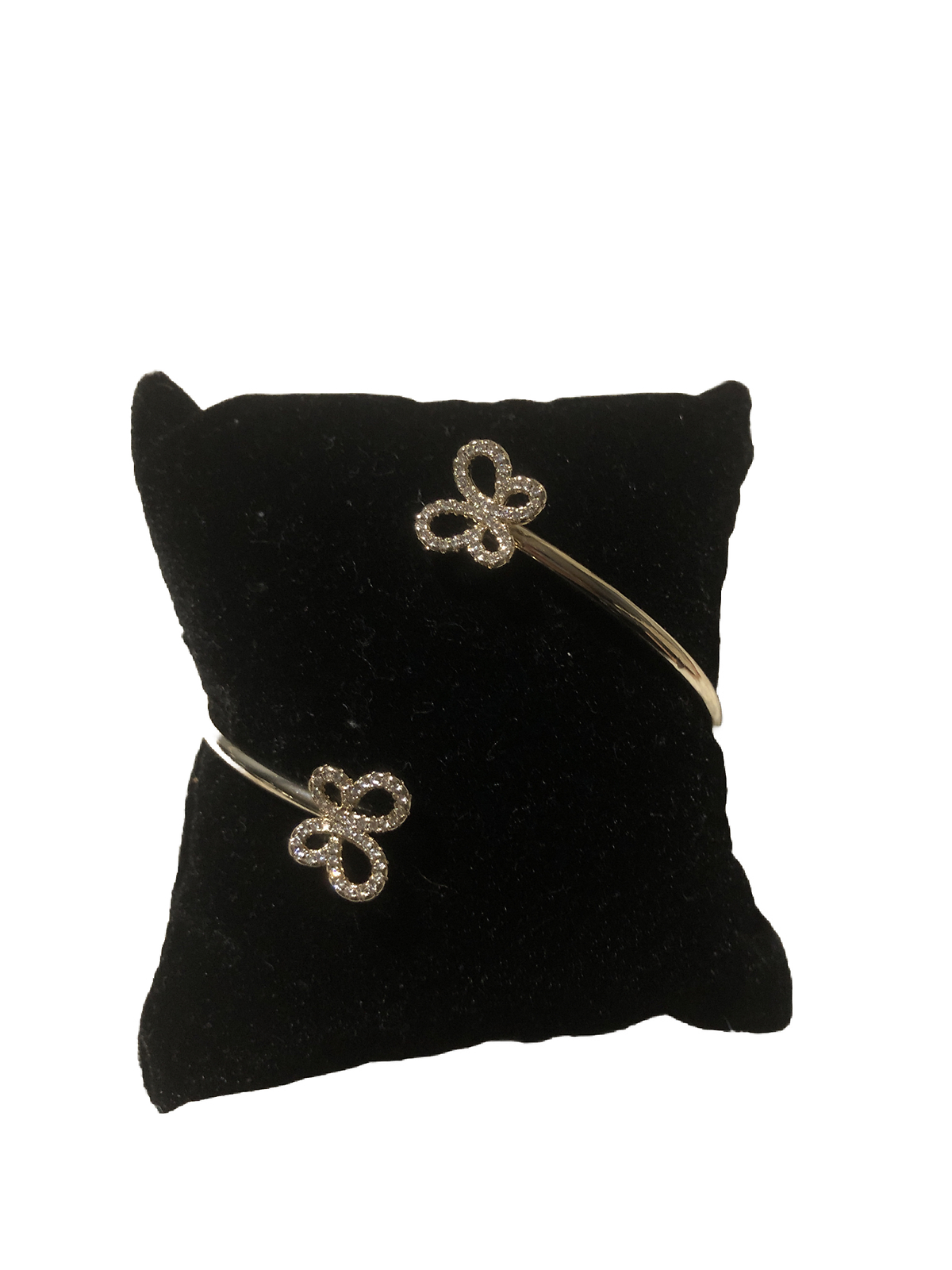 Mariposa Oro Laminado Pulcera Adjustable 18k Gold Plated Bangle Butterfly