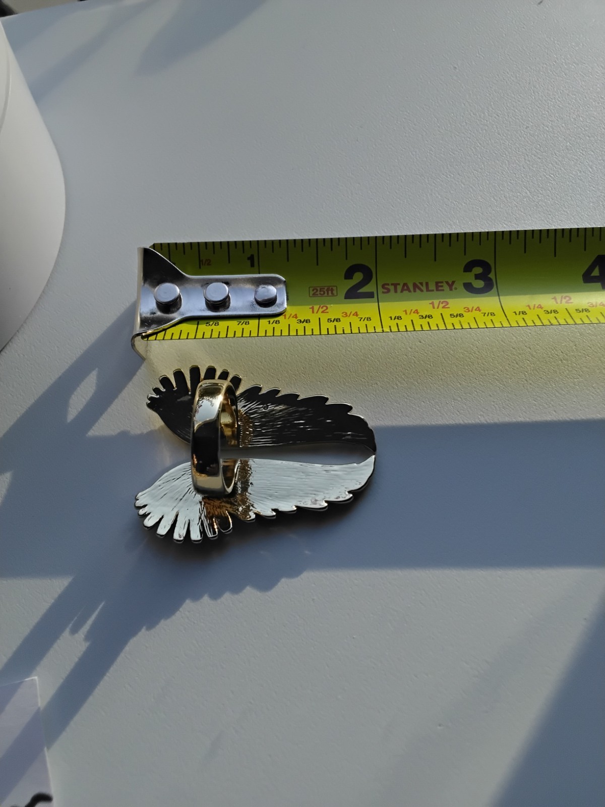 VICTORIA’S SECRET CRYSTAL ANGEL WINGS RING (ORIG IN BOX) GOLD TONE SIZE 6,7,8,9