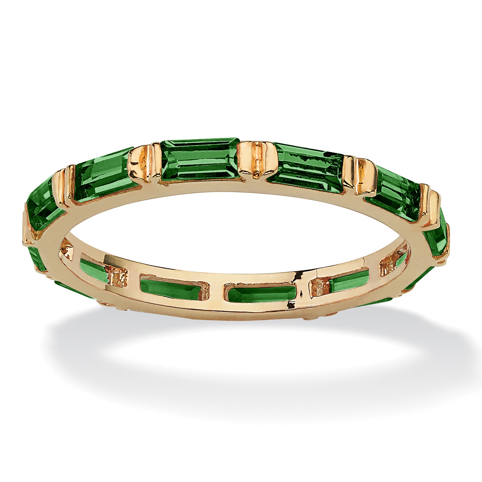 Birthstone Eternity Band Gold-Plated