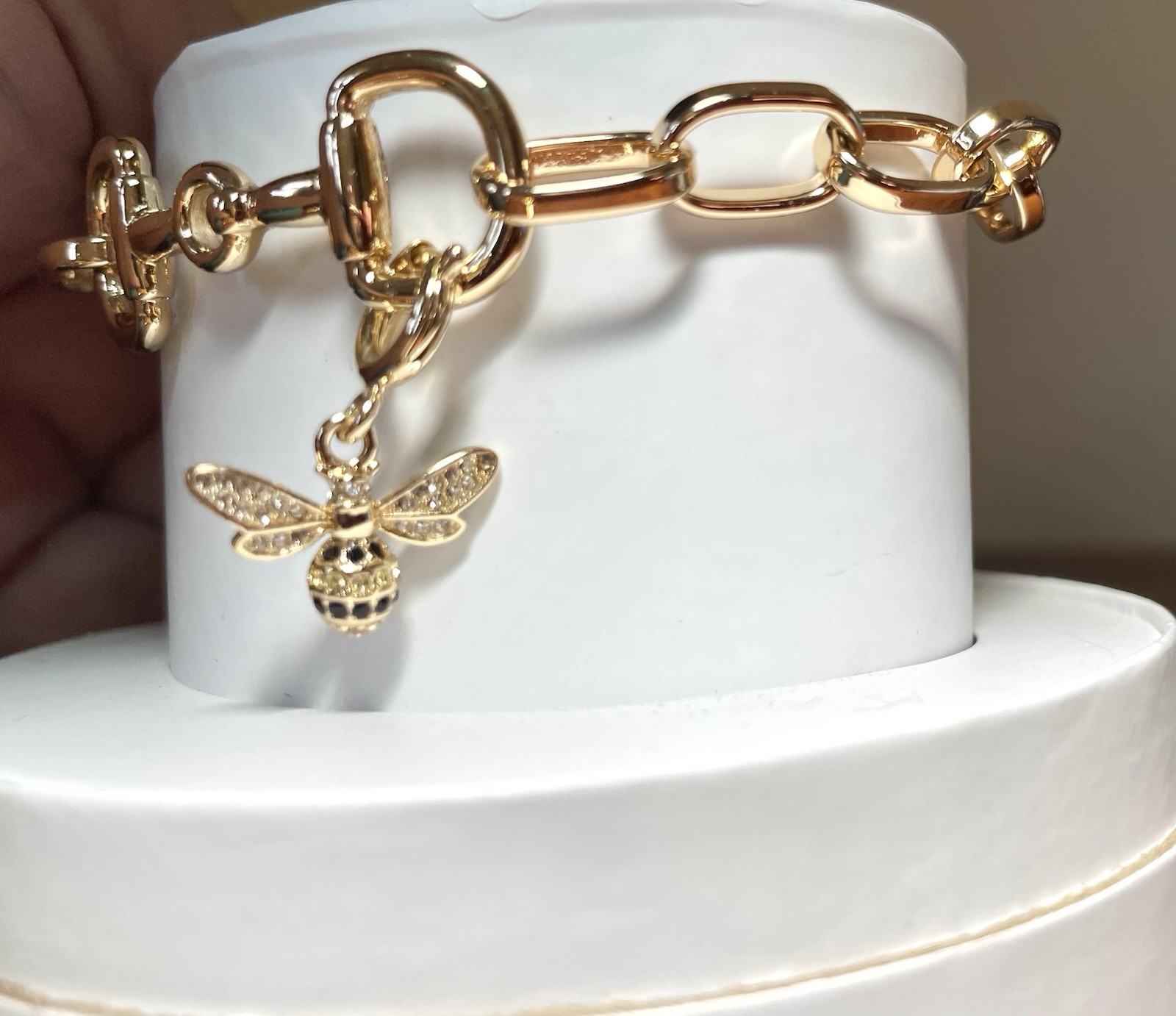 Bomb Party Spring Stacks 2026 The Golden Hive Bee Charm Stack Gold Plating