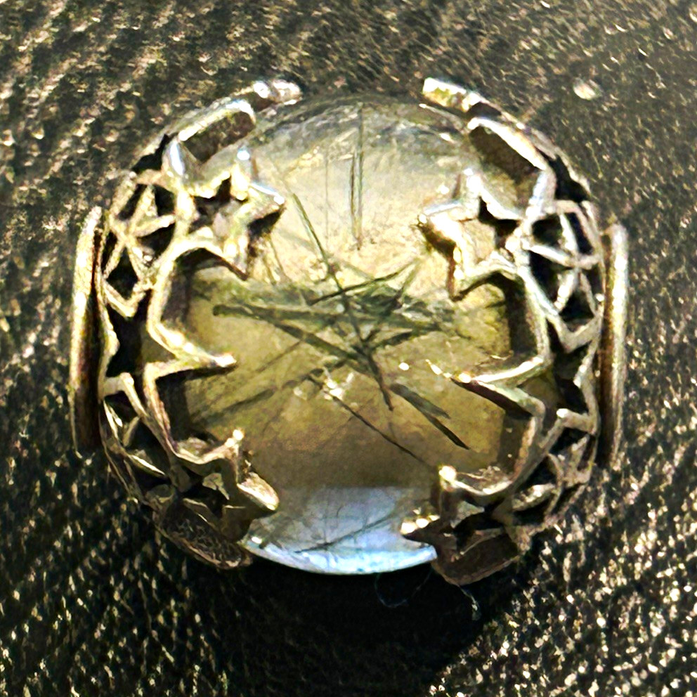 TPOA-Stars Wrapped Green Rutilated Quartz Bead-Great Lakes Boutique Excl. Bead 2