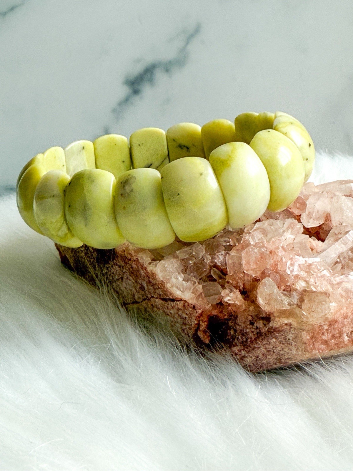 Lemon Jade soft Bangle 18mm