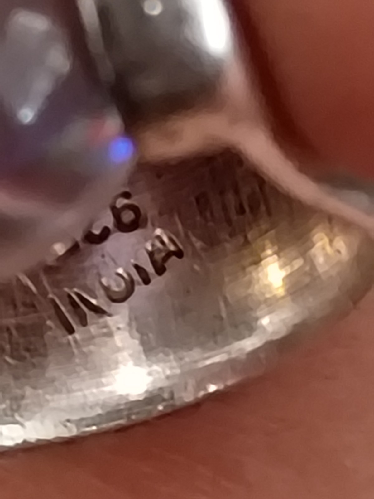 sterling silver crystal ball ring.