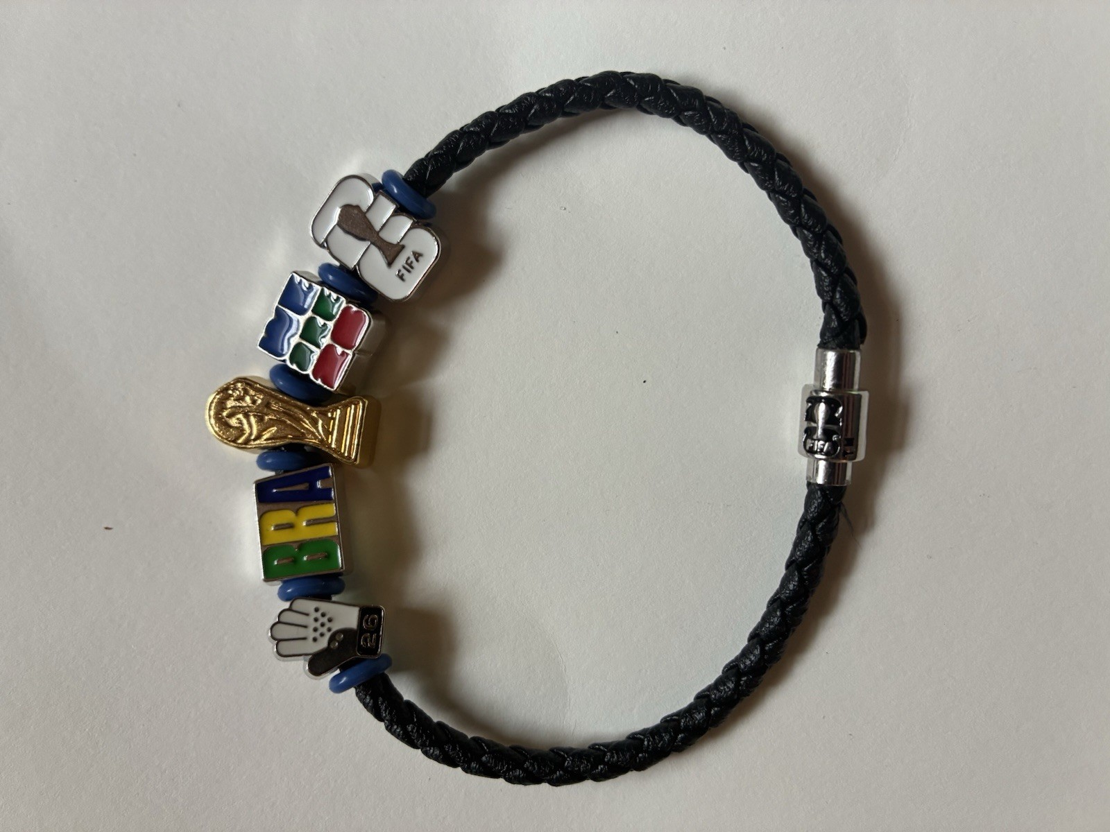BofA FIFA Brazil red, black, and blue large 9 1/2”and small 7 1/2”. 15 in stock