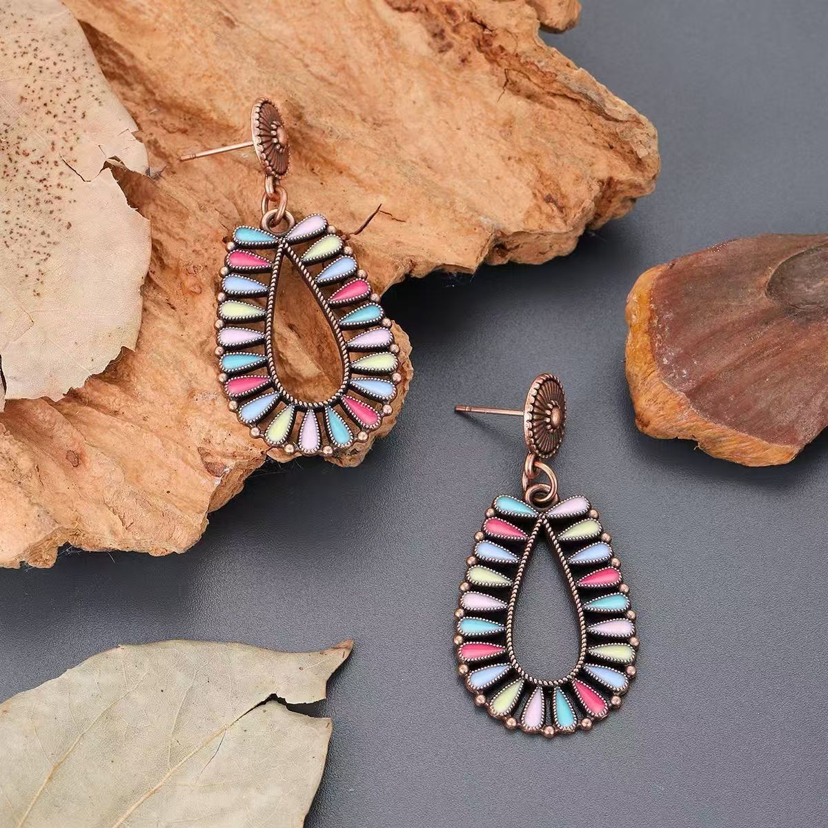Charming Chinese earrings, super fairy and Western style, niche design, earrings