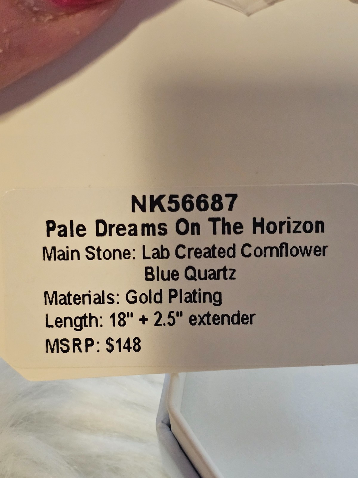 Bomb Party NK56687 Pale Dreams On The Horizon Cornflower Blue Quartz Gold Platin