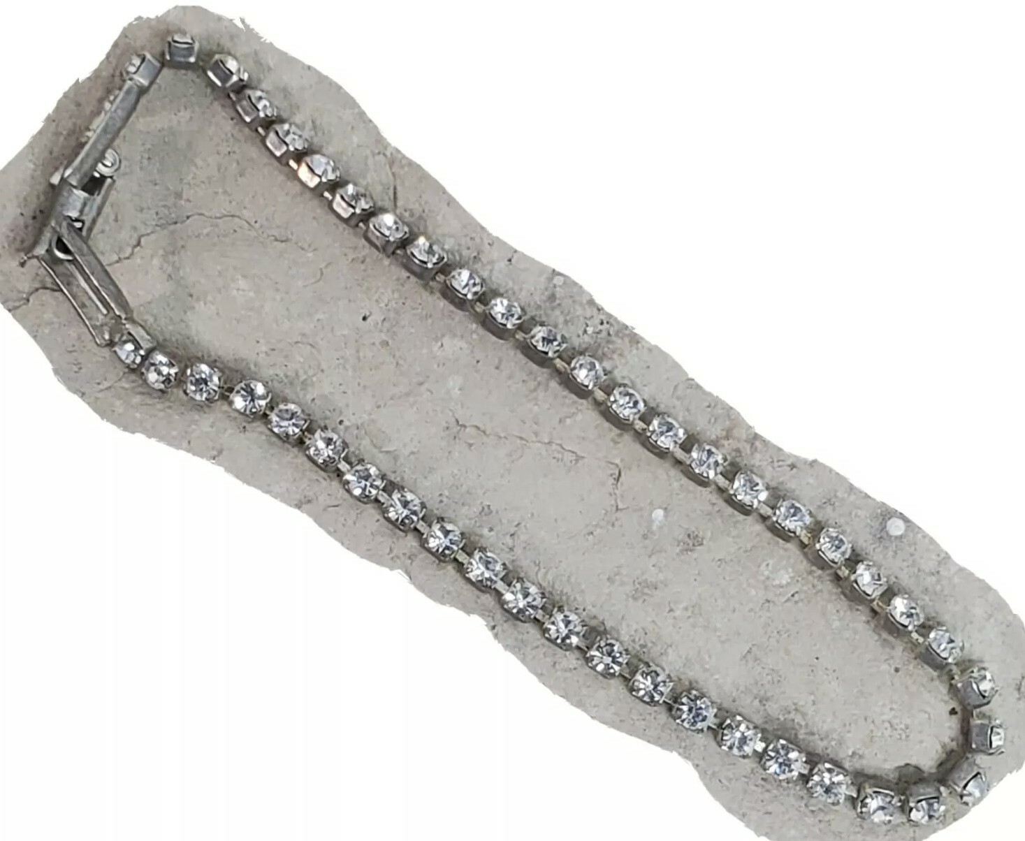Faux Jewel Bracelet 6” Long 2.12” Diameter