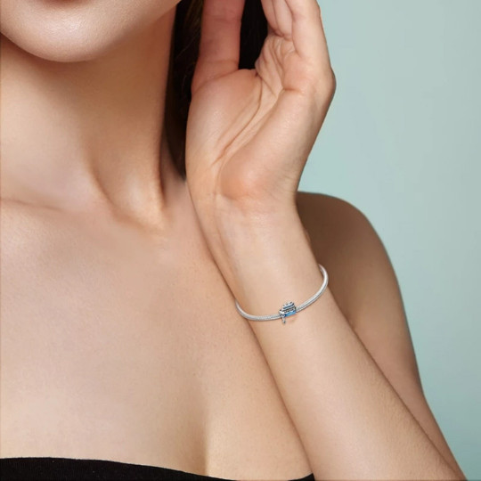 Steamboat Charm, Boat Charm, Silver Charm, Women Gift, Christmas Gift Charm