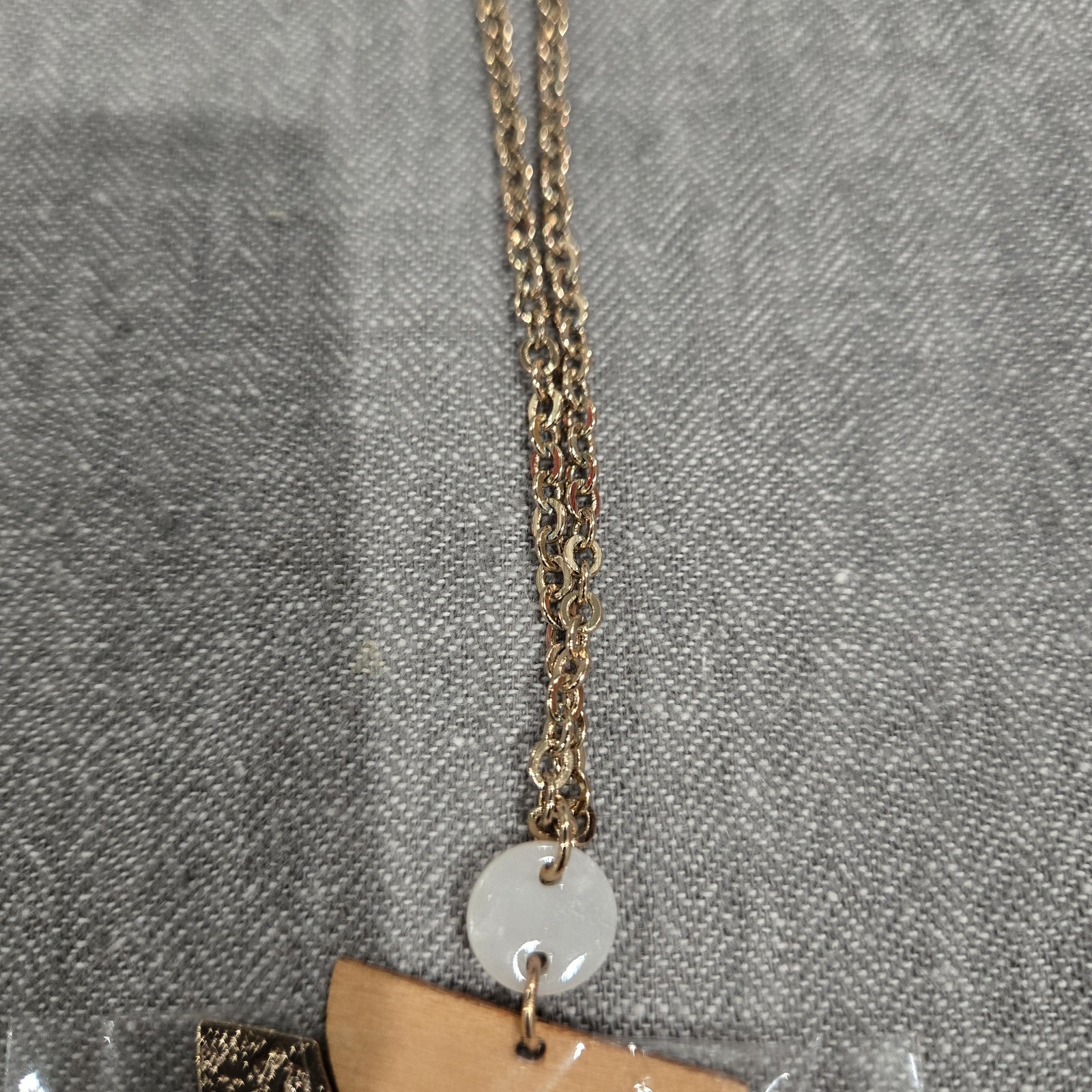 Andante Tassel Pendant Necklace Gold Cable Chain GREAT FOR MOTHERS DAY