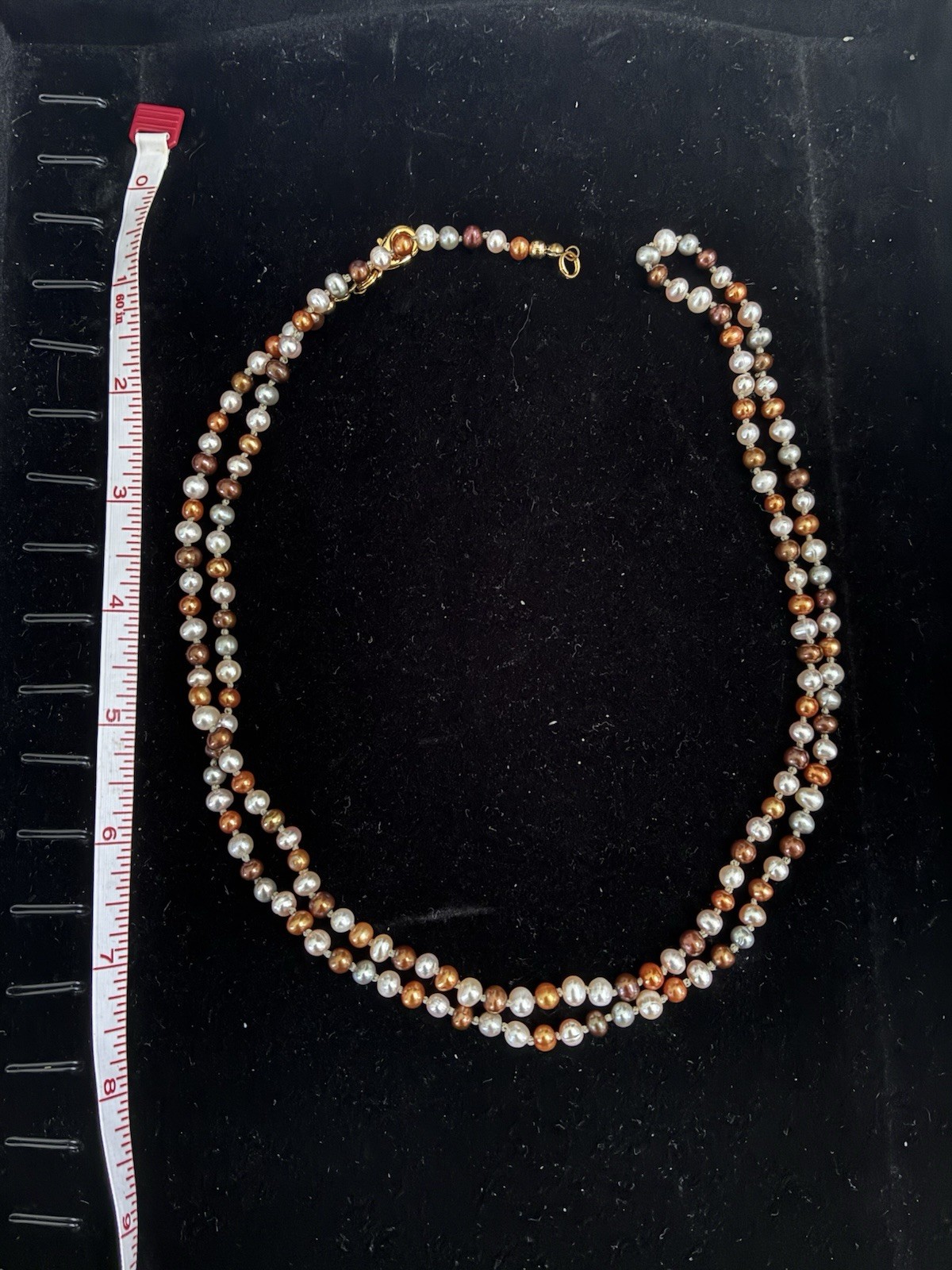 Multi Color Pearl freshwater Genuine pearl necklace