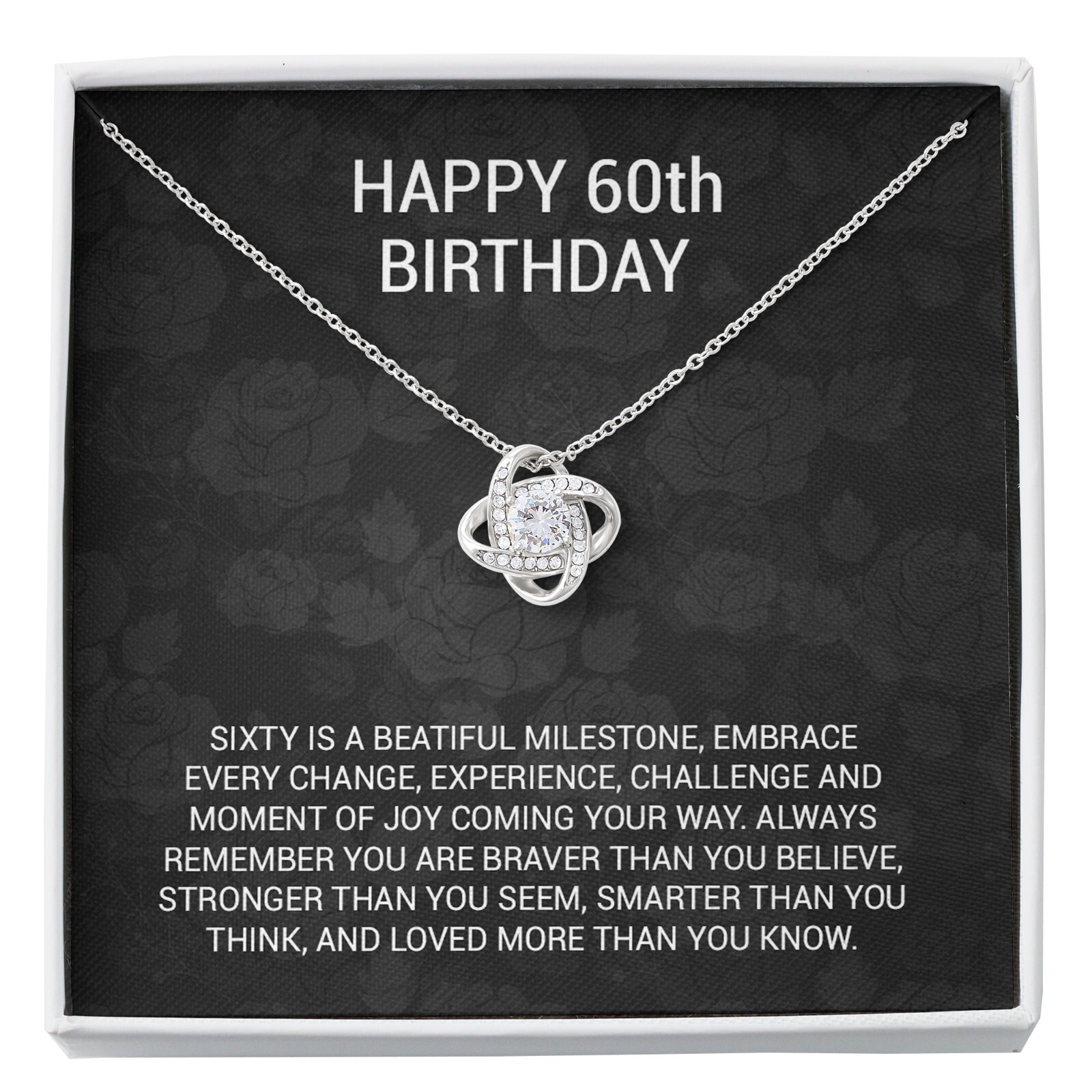60th Birthday Gift Necklace, 60th Birthday Gift Ideas, 60th Birthday Gift