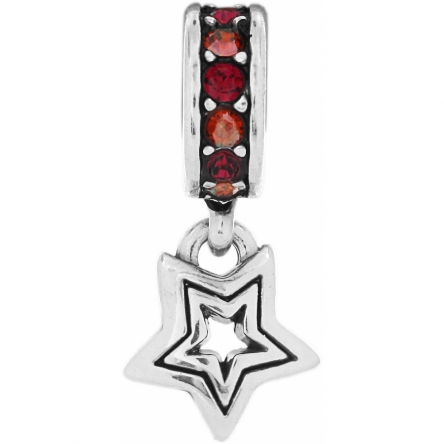 New Brighton SHOOTING STAR Red Spacer Charm Bead Rare RETIRED