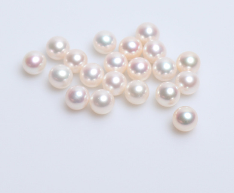 DIY Design Make Your Own Jewelry AAAA Freshwater Near Round Pearls Half-Drilled