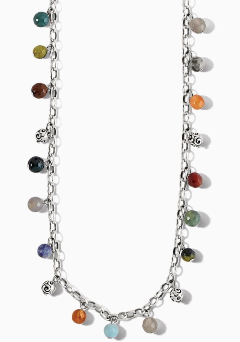 Brighton Contempo Multi Beaded Desert Sky Droplets Necklace JM7297 NWT MSRP $118
