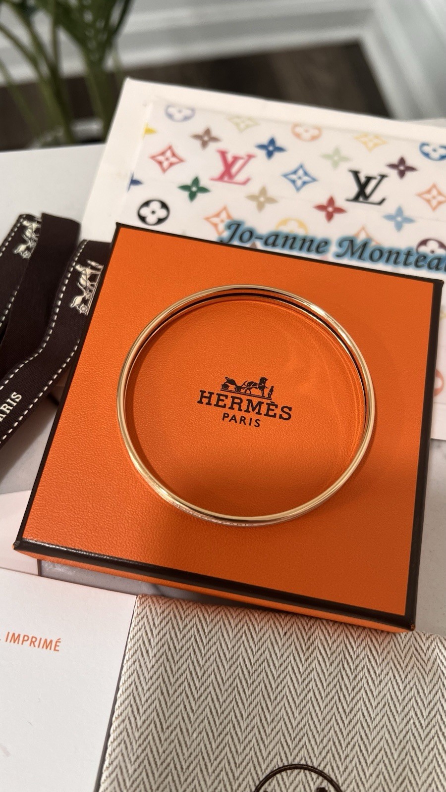 Hermès Enamel Uni Bangle