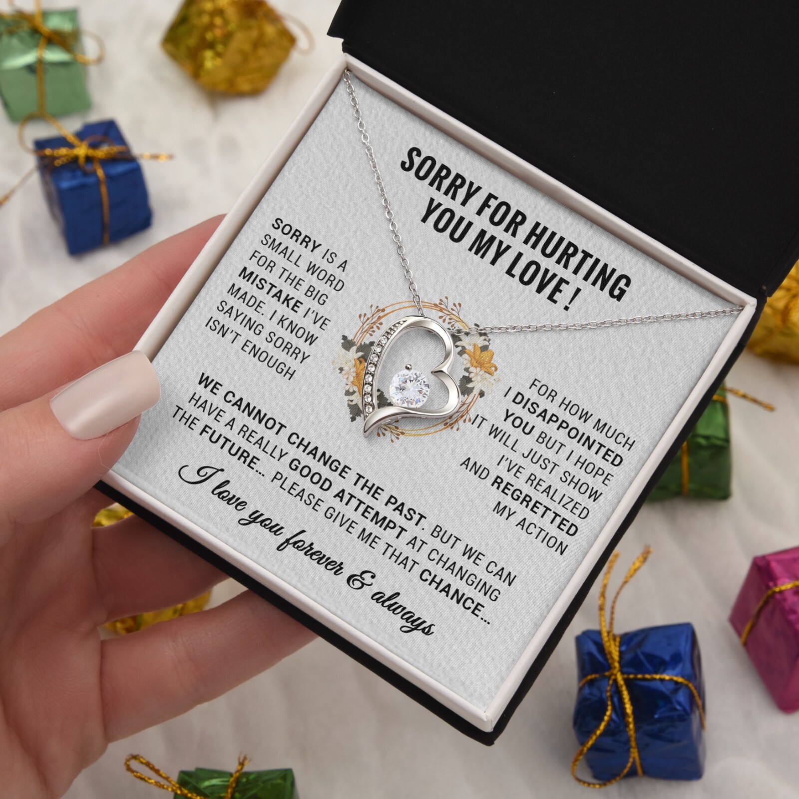 I’m Sorry Necklace Gifts, Apology Gifts For Her, Forgiveness Gift, Wife Gift
