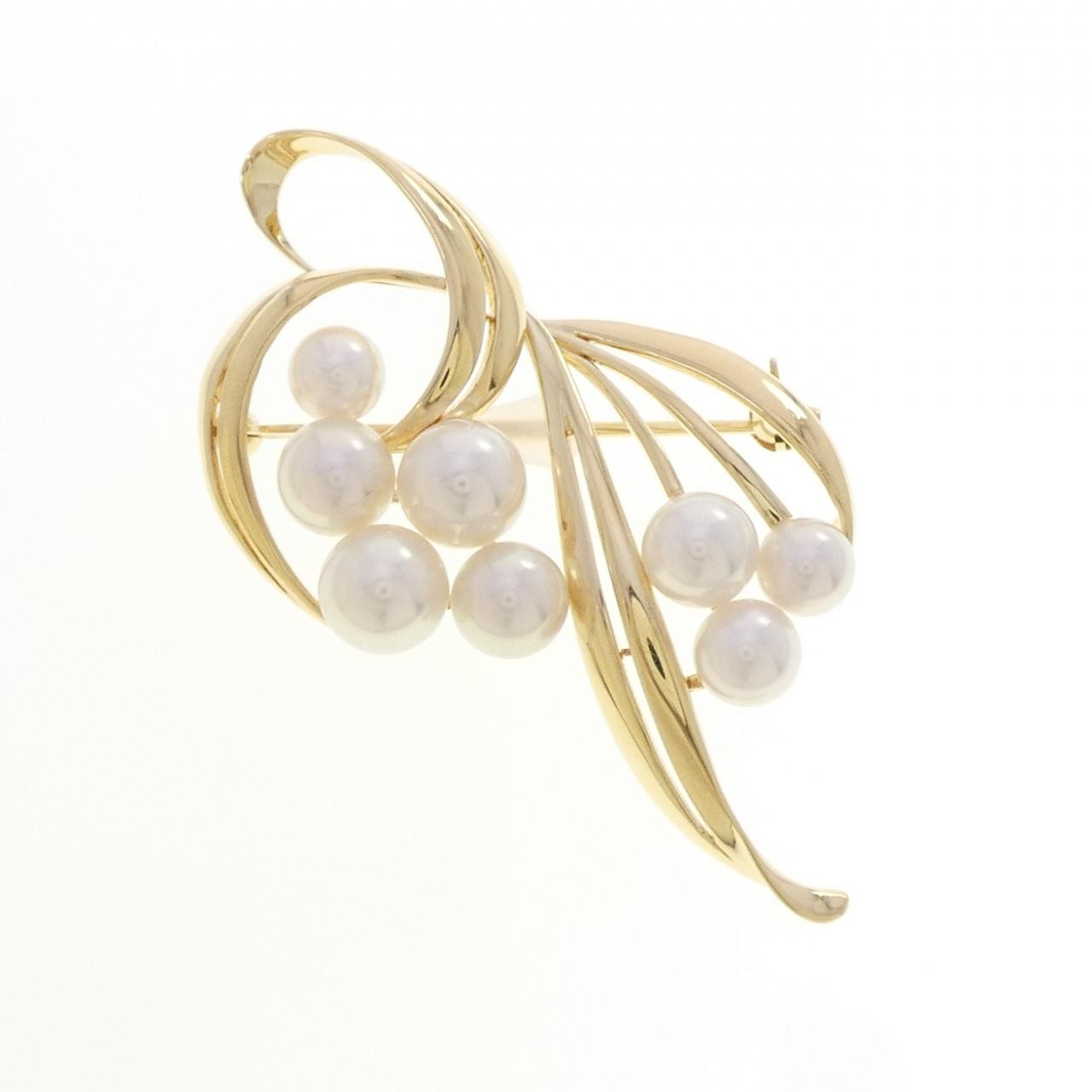 Authentic Mikimoto Akoya Pearl Brooch #230-000-473-2470