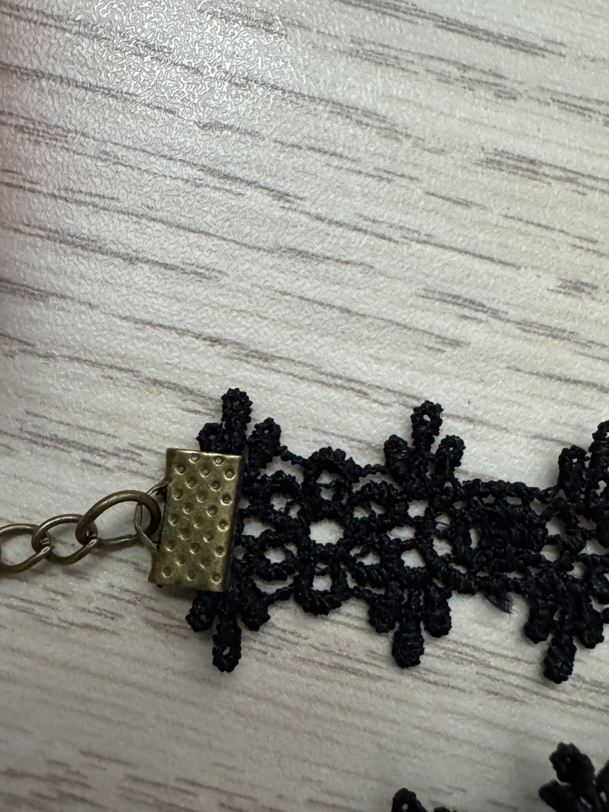 Victorian Gothic Black Lace Choker Necklace