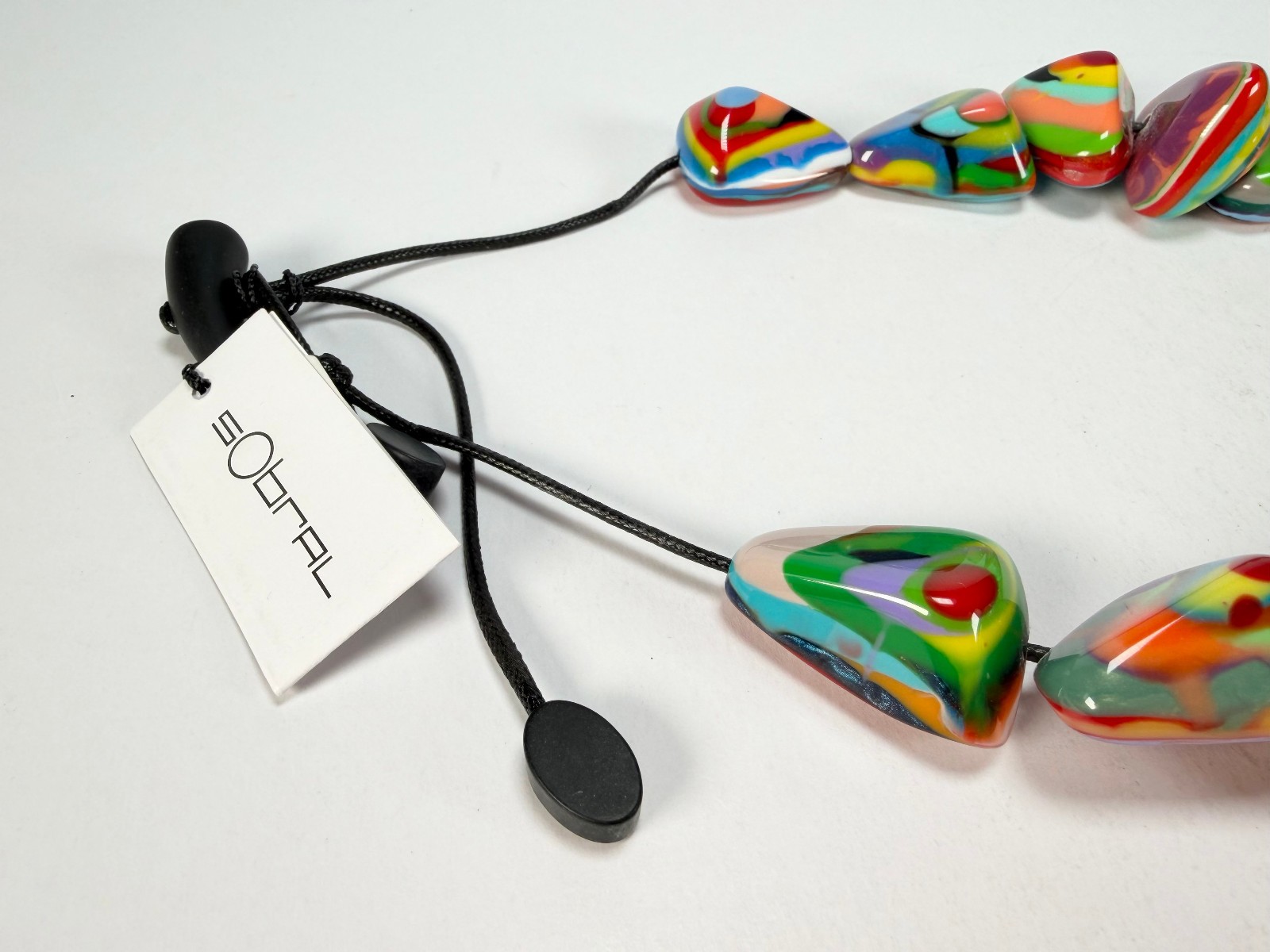 Sobral – Multi-Colour “Anton” Diamante Resin Necklace ( 003614 )