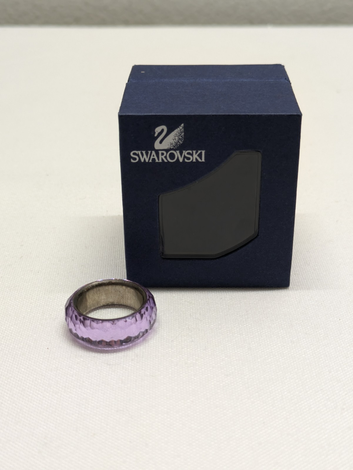 Beautiful Swarovski Nirvana Purple Ring! Size In Pictures! 💍