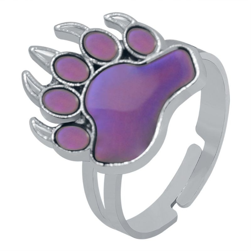 Unisex Metal Mood Feeling Tracker Ring for Men Novelty Jewelry for Gift Party