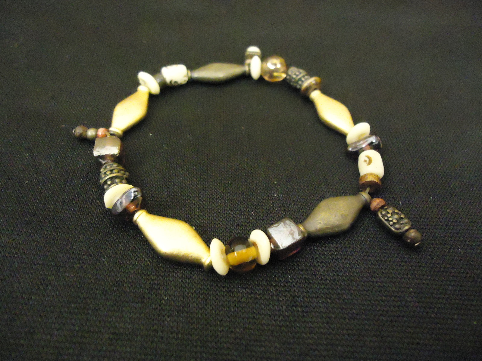 Designer Fashion Bracelet Strand/String Metal Female Adult Browns/Golds