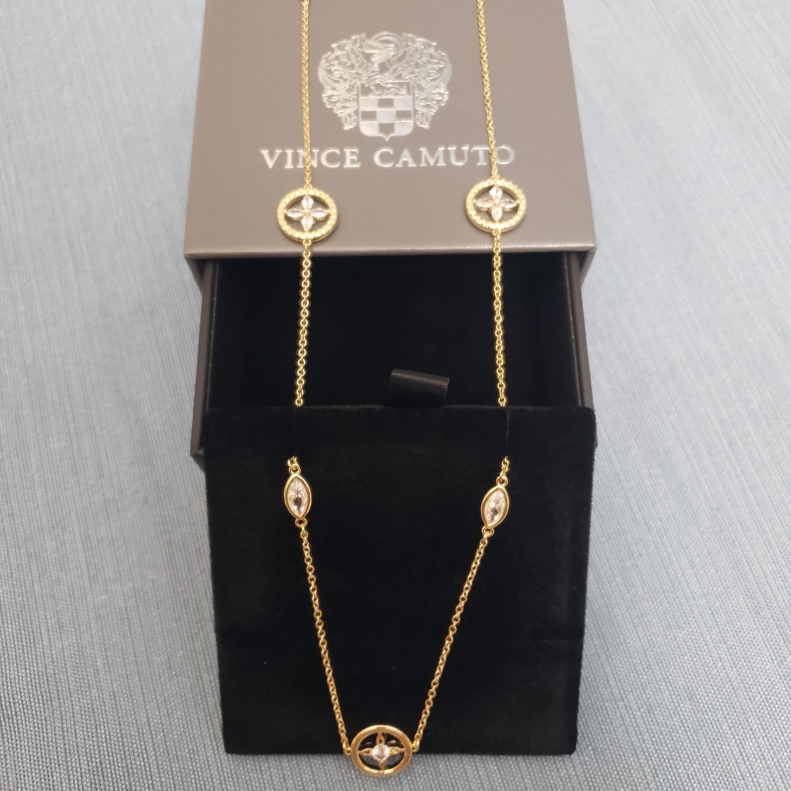 Vince Camuto Golden Collection Necklace & Bracelet Set