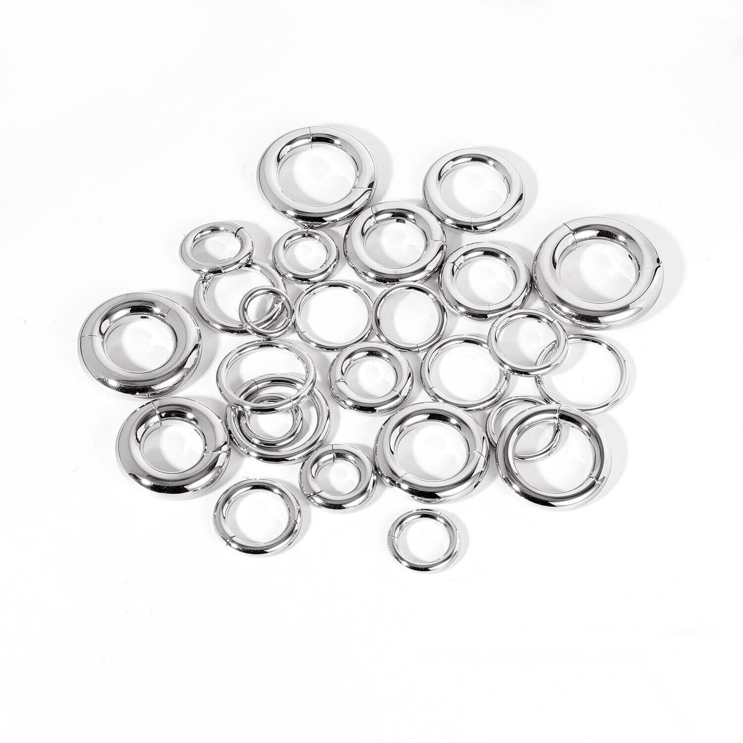 1 Pc Surgical Steel Punk Large Gauge Earrings Nose Septum Ring Piercing Jewelry