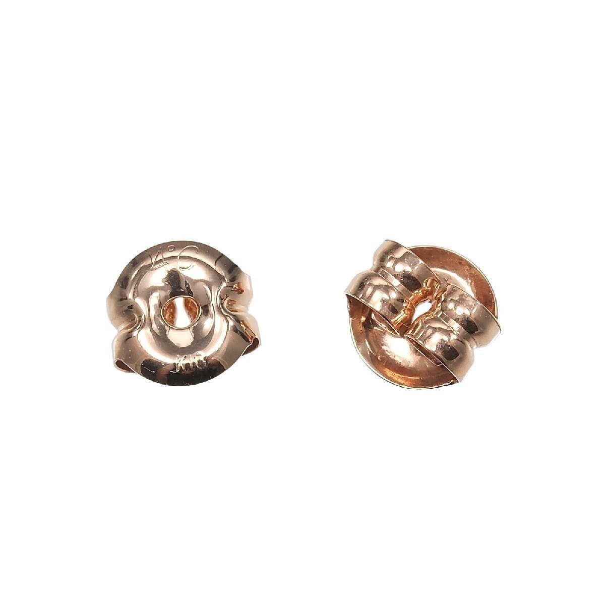 4°C Heart Earrings K10PG Pink Gold Approx. 1.5 S142625991 Used