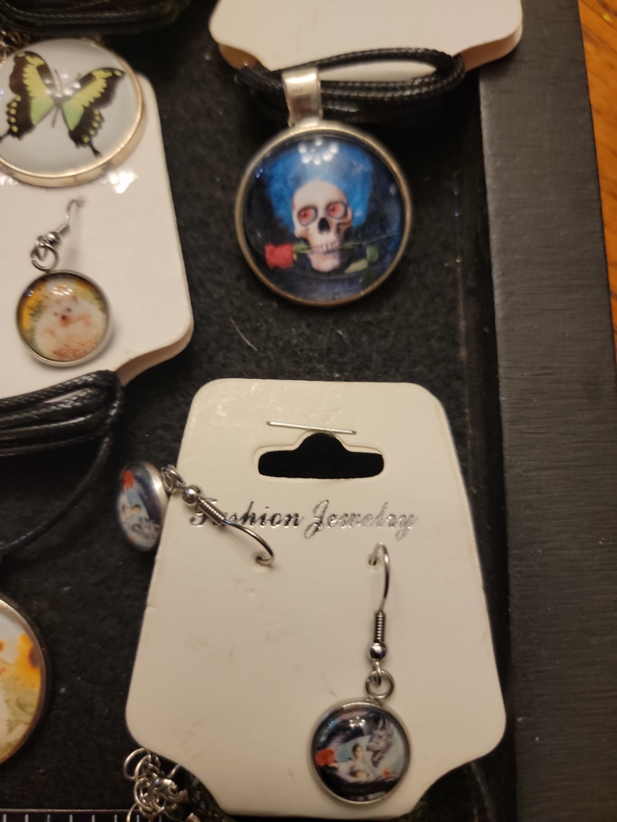 necklace with earrings Base metal 60 sets