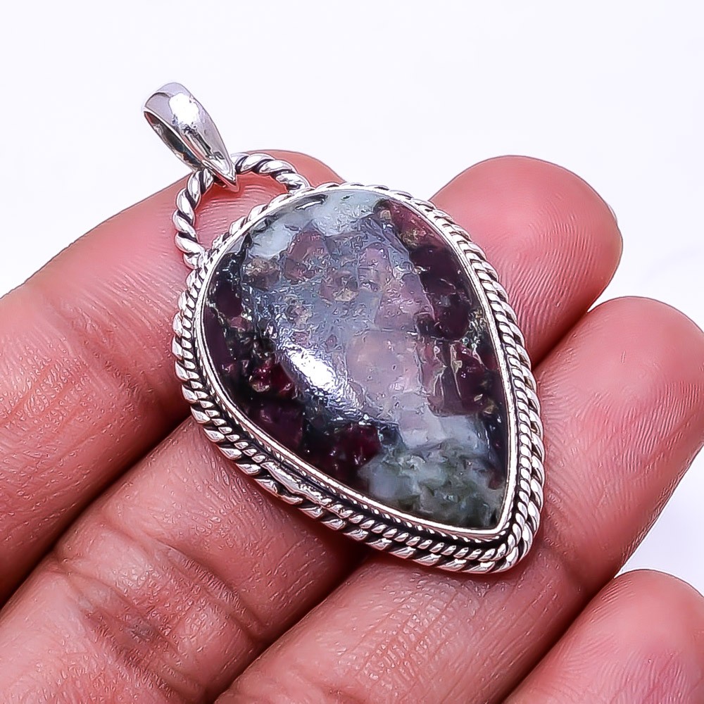 Eudialyte – Russia Designer Handmade 925 Sterling Silver Pendant 1.76″ P51739826