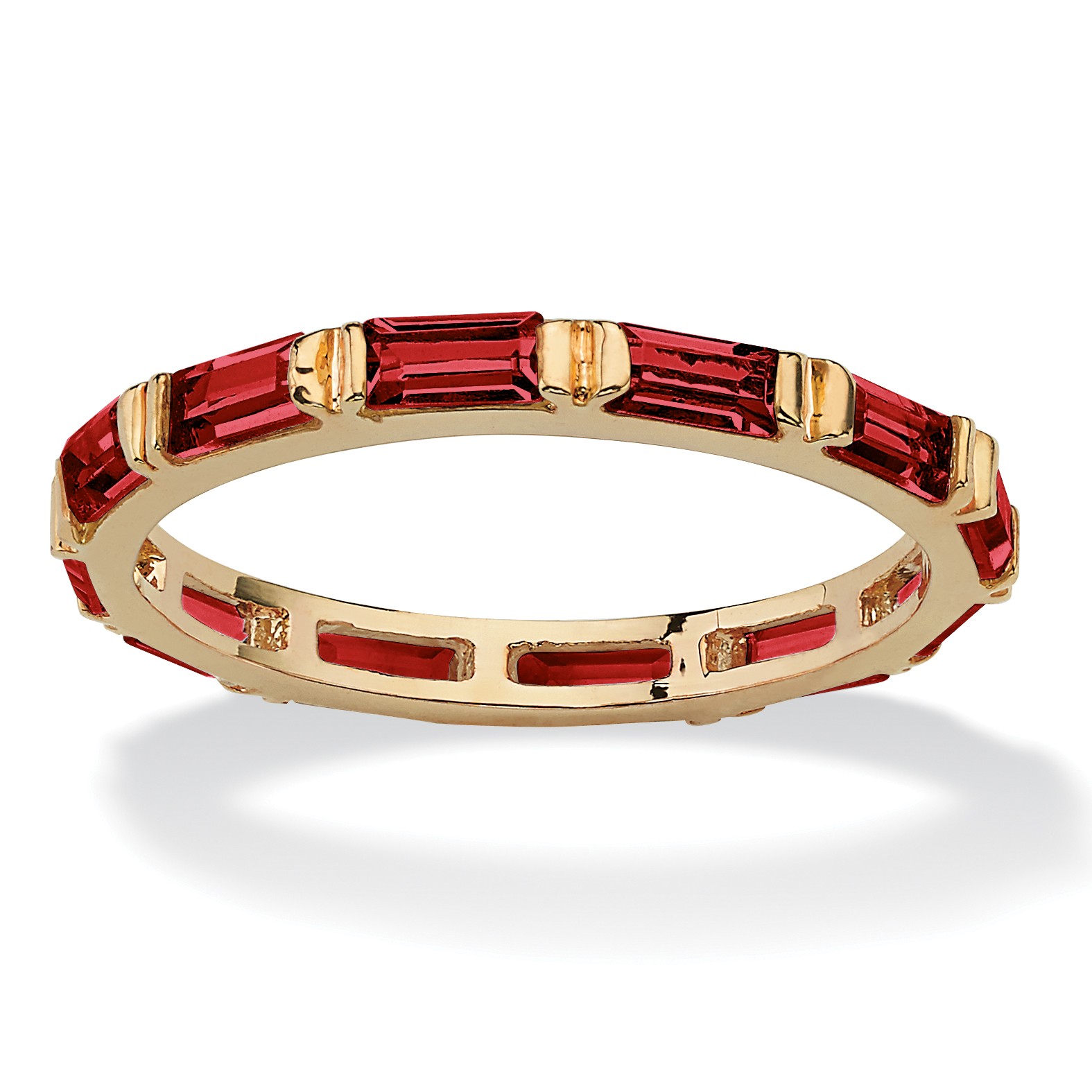Birthstone Eternity Band Gold-Plated