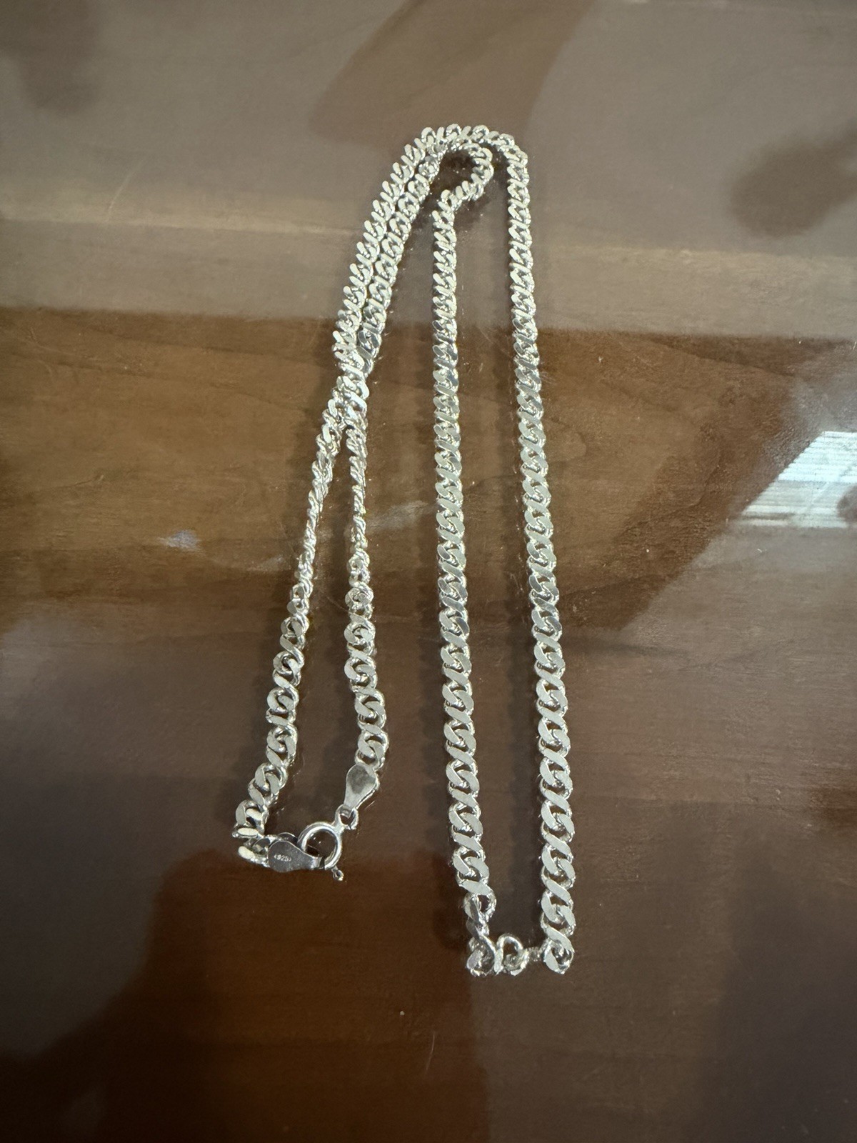 Italy 925 Sterling Silver 4mm Infinity Link Chain/Necklace Men’s/Women’s 24” L.