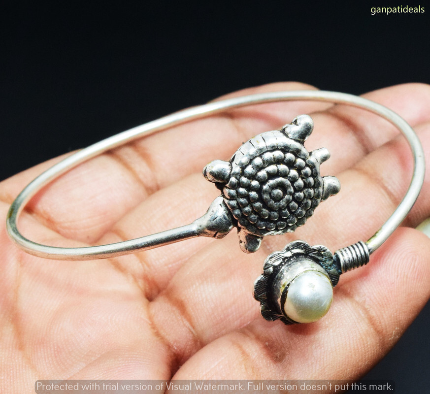 Biwa Pearl Gemstone Ethnic Handmade Adjustable Bangle Jewelry 8GM GBN-11451