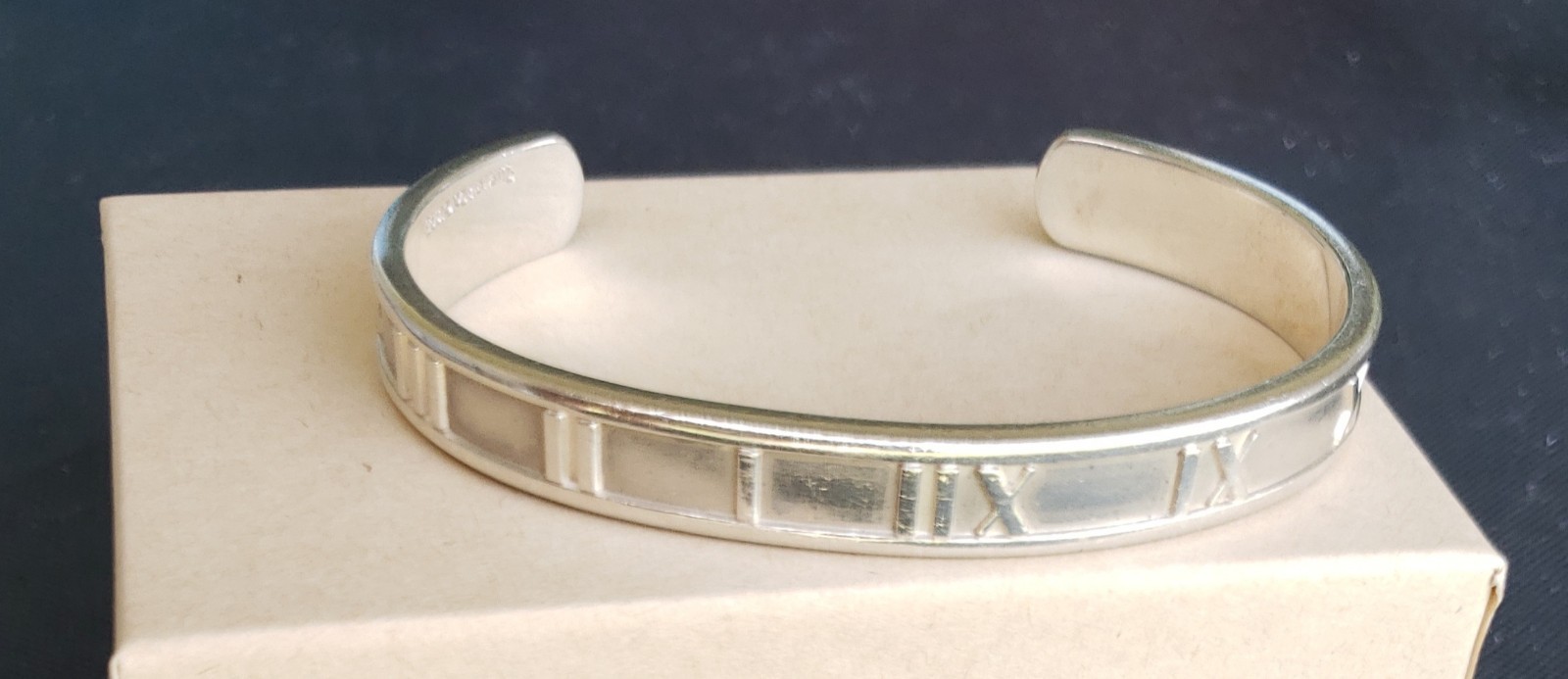Tiffany & Co. Atlas 925 Sterling Silver Italy Cuff Bracelet
