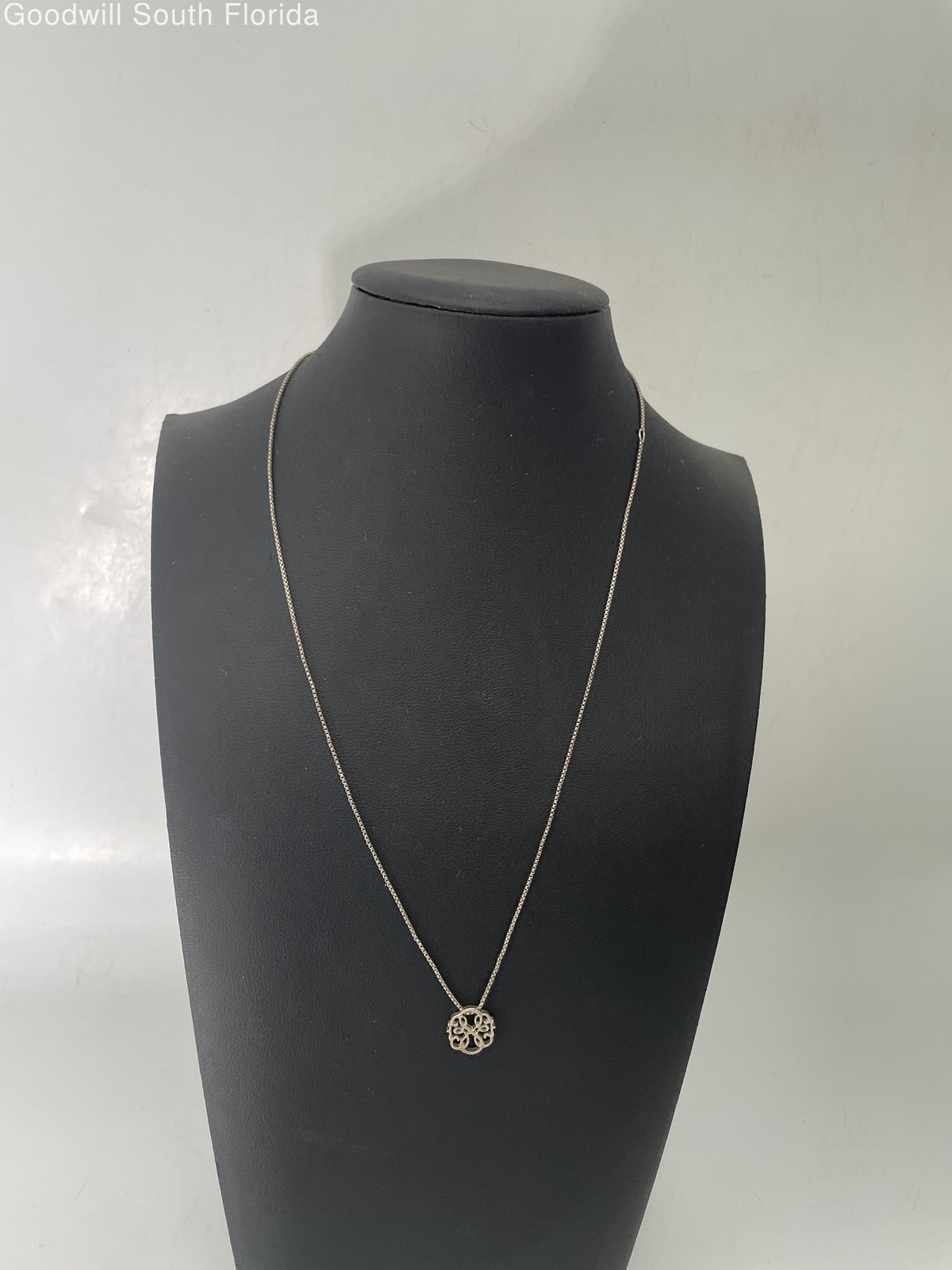 Alex Ana Ani Silver Stamped Necklace Weight 3.3g