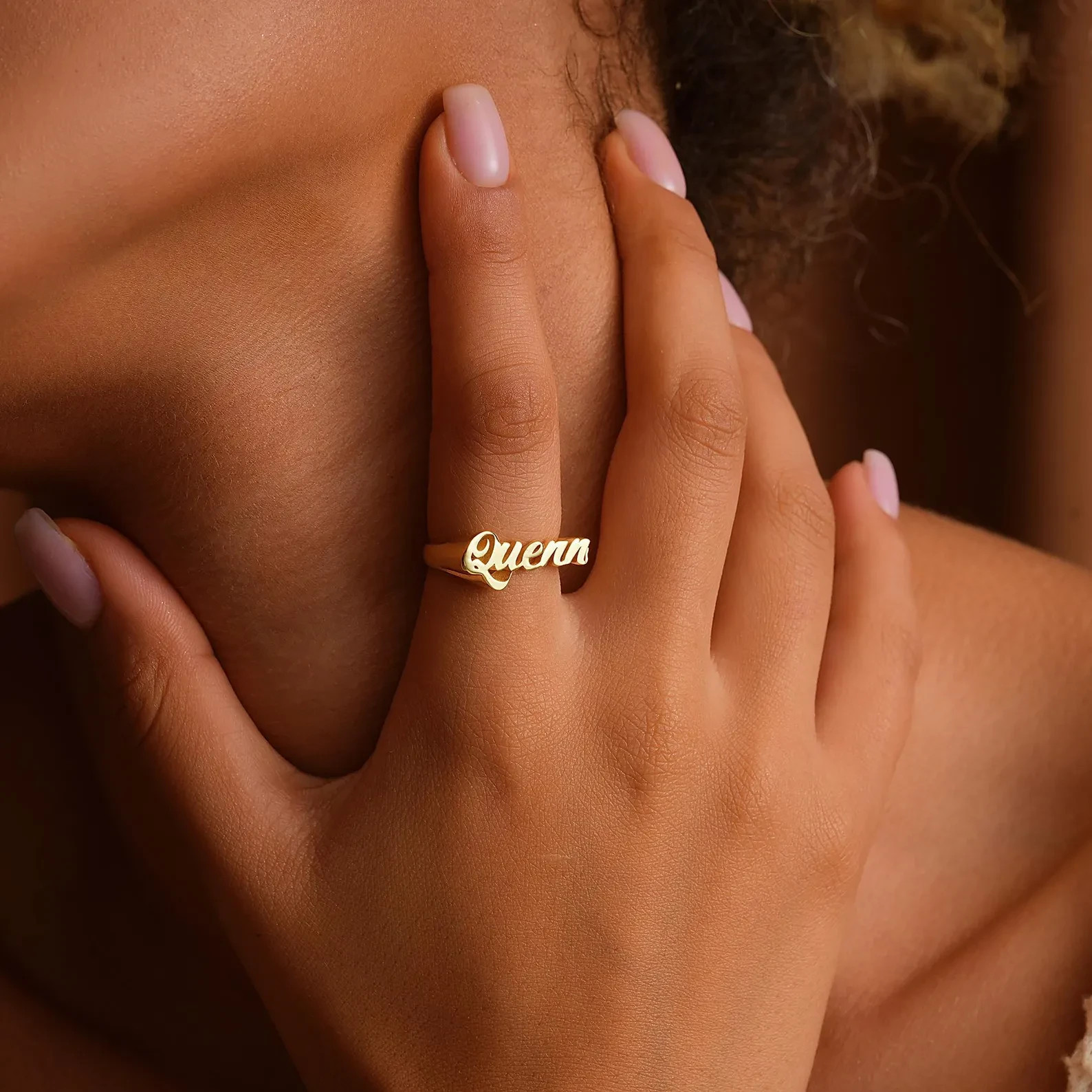 Custom Name Ring for Women Personalized Name Handmade Ring Jewelry Gift