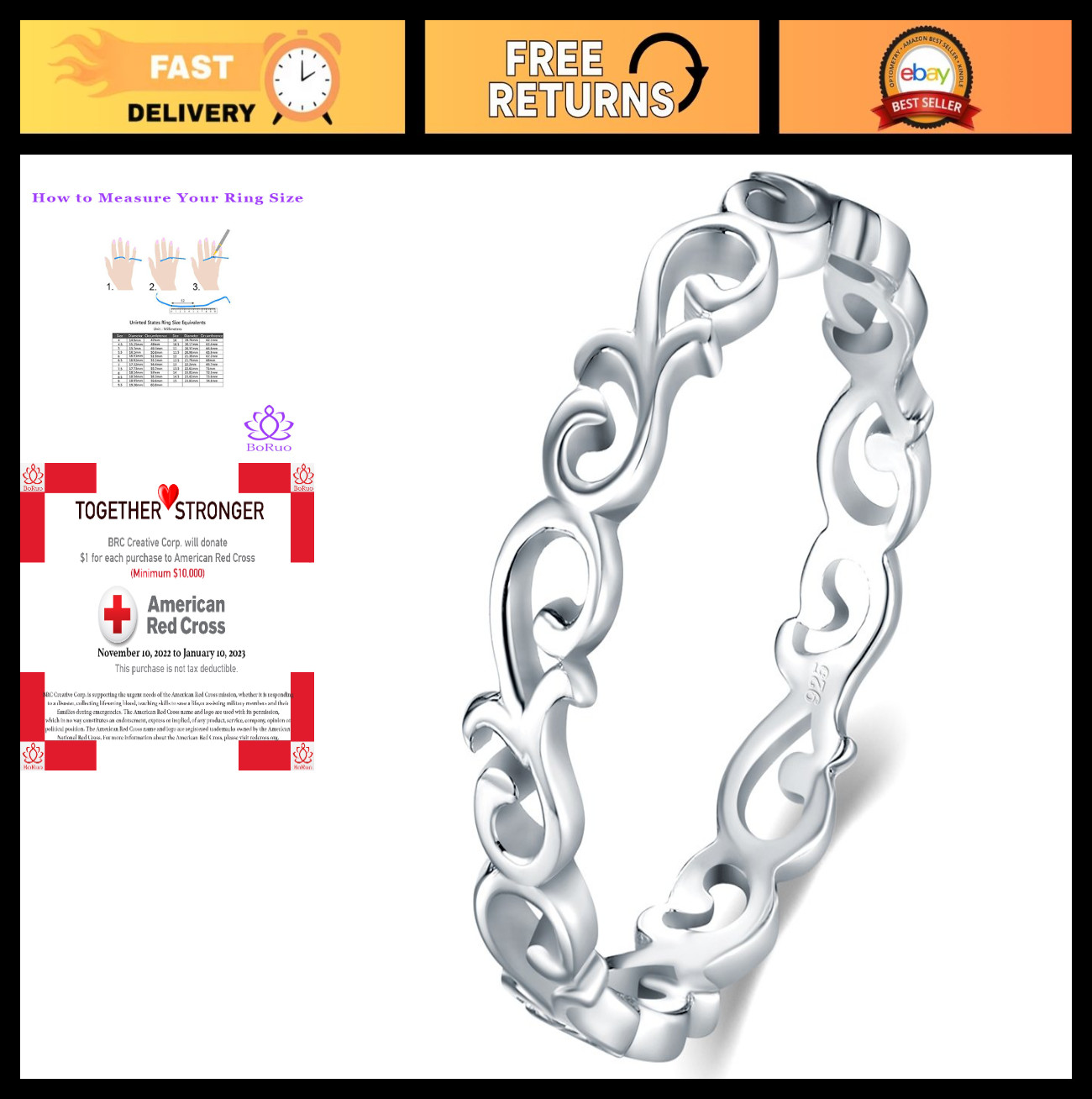 925 Sterling Silver Celtic Knot Heart Ring – High Polish, Tarnish Resistant, Sta