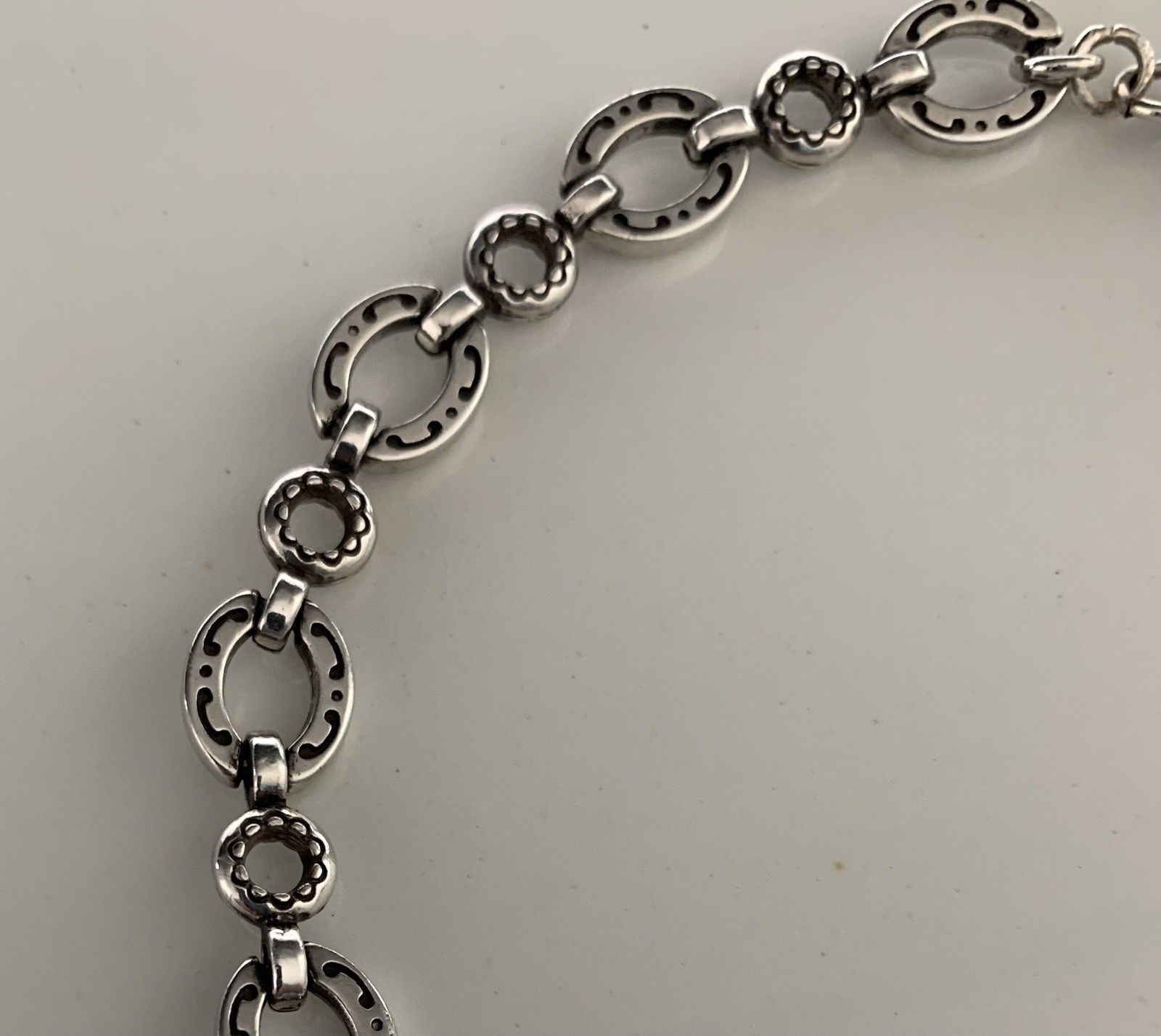 Brighton MIDNIGHT SUN, Circa 2003 & TRIPLE BLUE HEART 7.5 Inch Bracelet